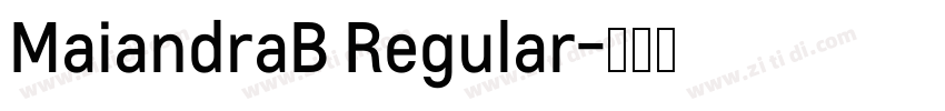 MaiandraB Regular字体转换
